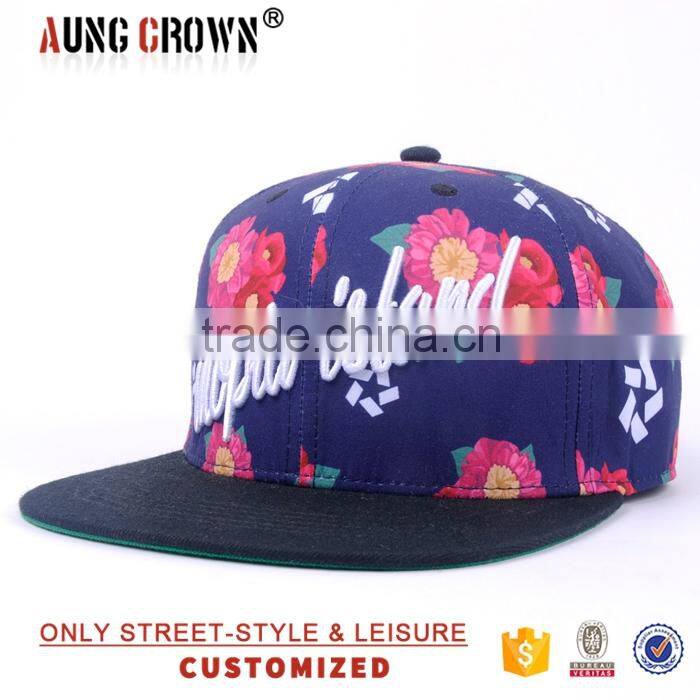 floral snapback hats custom 3d design custom snapback hats