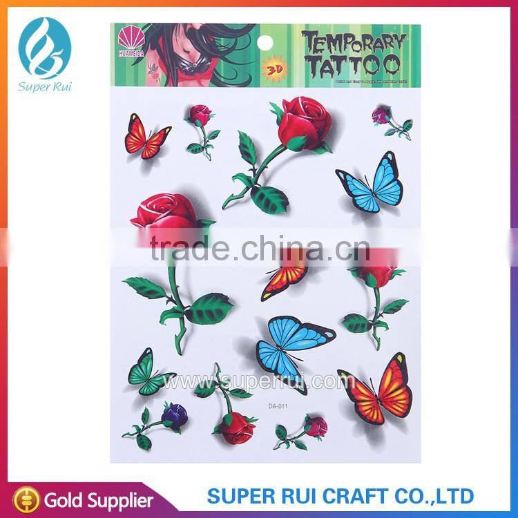 New and beautiful 3D temporary sticker tattoo for body