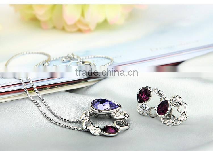 Victoria's love grace Austrian crystal big fashion african jewelry sets dubai
