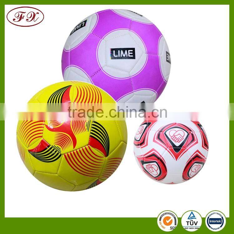 PVC machine-sewn custom soccer balls