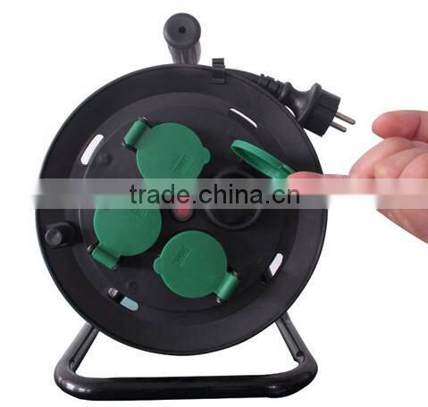 Electrical Indurstrial Extension Cable Reel With Surger Protection And Cover
