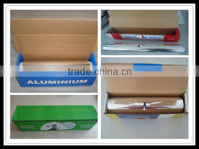 Color Box Packed 8011 Food Packing Aluminium Foil Roll For Household