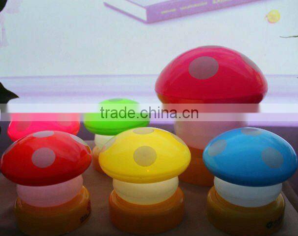 CE/ROHS Mushroom LED Night light/ Push light/Touch light