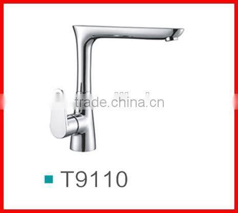 Kitchen long neck taps standing water saving wash-hand single handle mixers faucets T9110