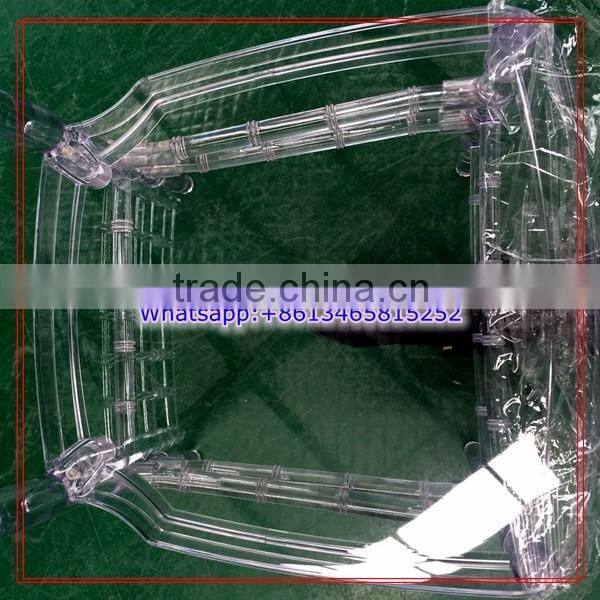 Transparent Crystal Clear Resin Plastic Event Rental Chiavari Chair