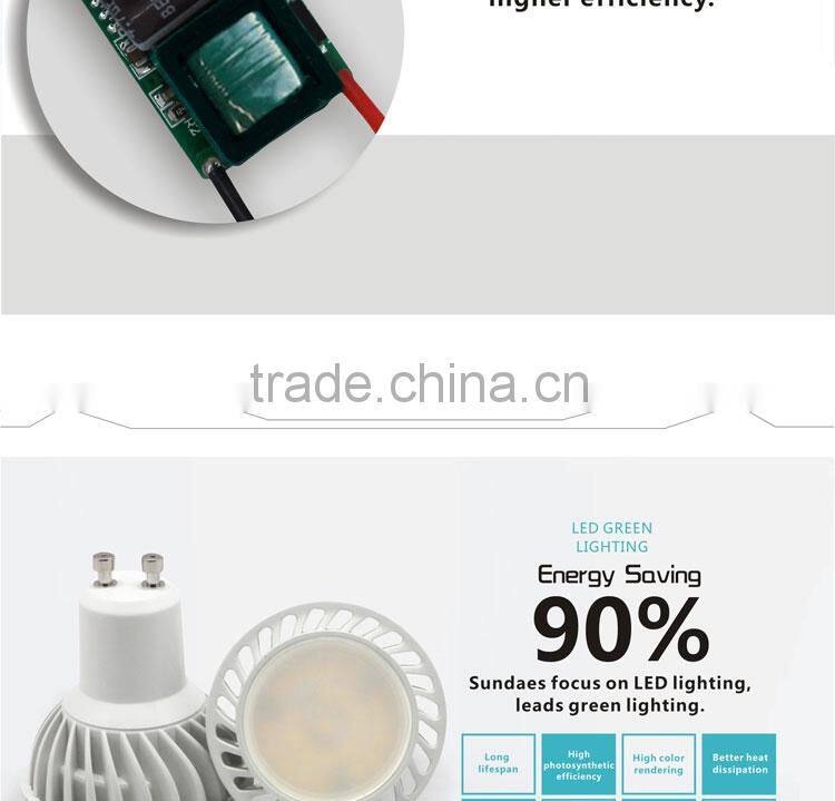 LED spotlight spotlight led 30 degree SMD5630 Aluminum GU10 led spotlight 2700K-6500K