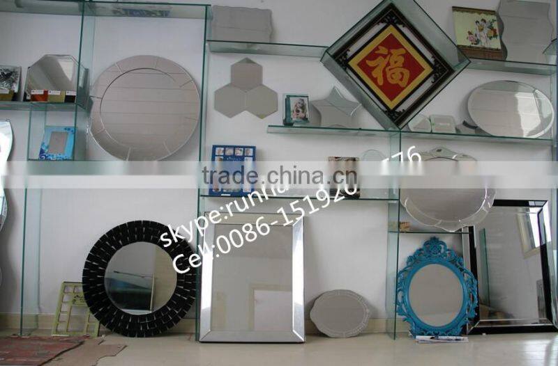 Wall hanging Round bevelled bathroom mirror