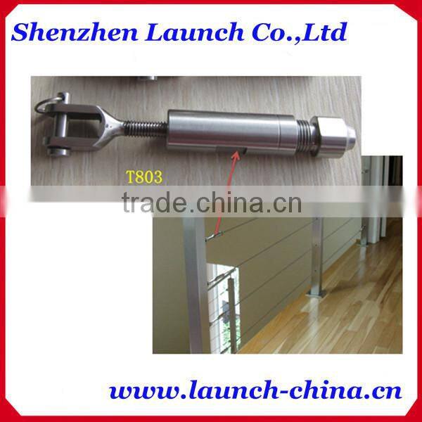 stainless steel 316 wire rope tensioner for wood handrail