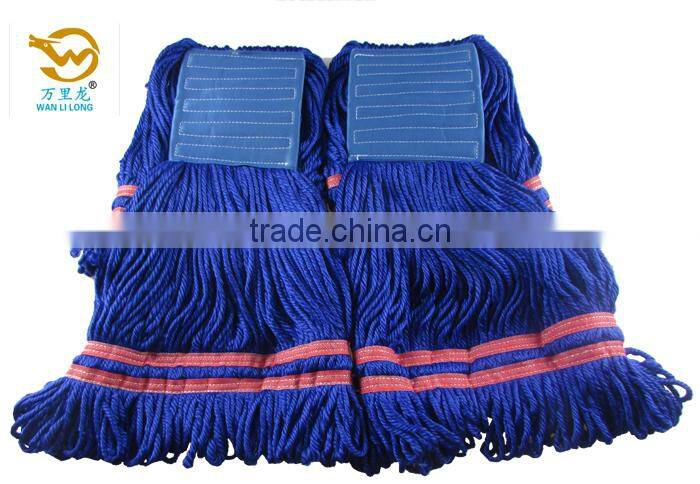 #D200D Magic blue microfiber mop,Loop end microfiber mop head.