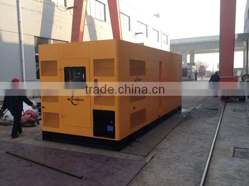 100% new 1000Kva silent diesel generator sets 60HZ, powered by Cummins KTA38-G4 engine