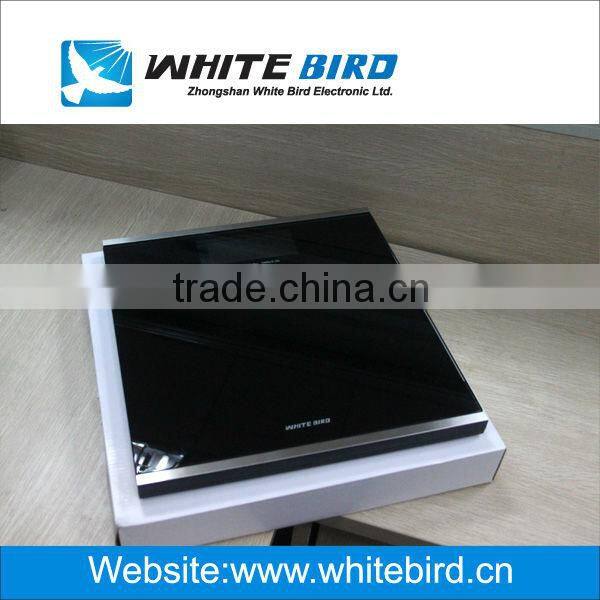 180kg /0.1kg electronic tempered glass digital body weighing bathroom scale