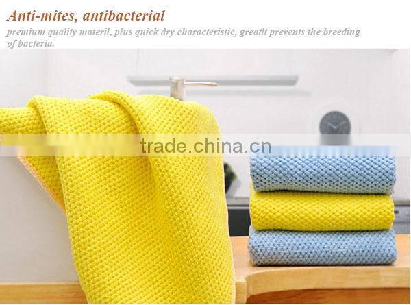 bathroom used microfiber towel