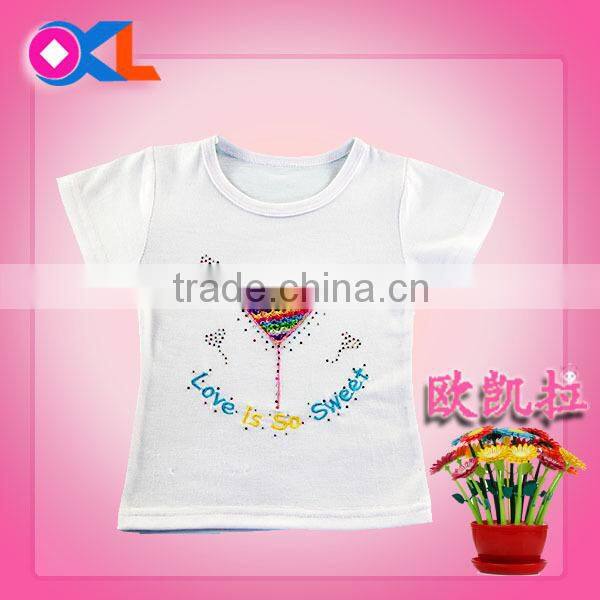 China best quality fashionable cute wholesale children tshirt clothing manufacturer