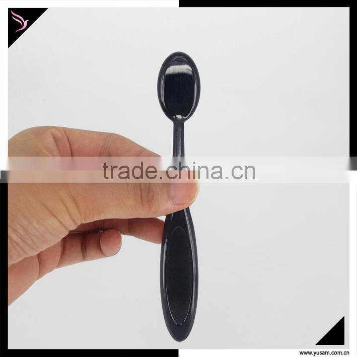 Oval cosmetic foundation cream powder makeup brush