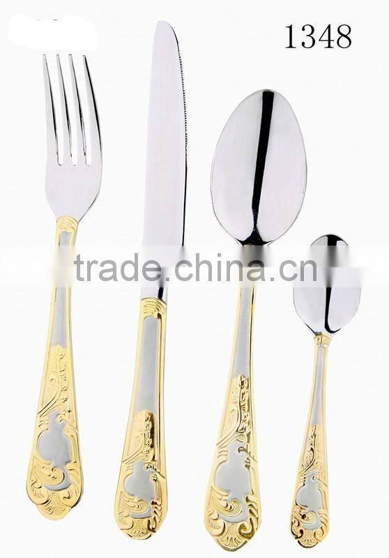 Wholesale 128 pcs royal stainless steel baby cutlery set