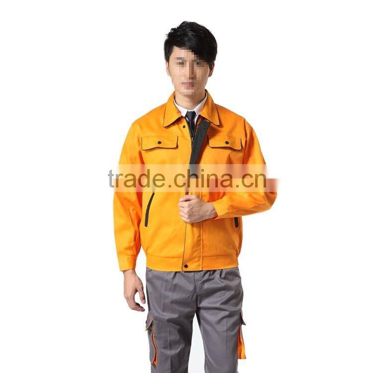custom made work clothes anti-static anti acid alkali waterproof workwear uniform reflective stripes work clothes jacket and pan
