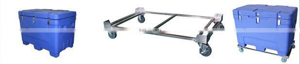 PU insulated Dry ice cooler bin, chilly bin for dry ice for storing dry ice