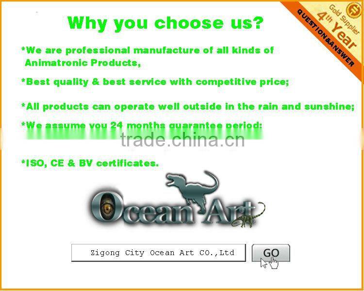 2014 hot-selling dinosaur crafts fiberglass dinosaur model