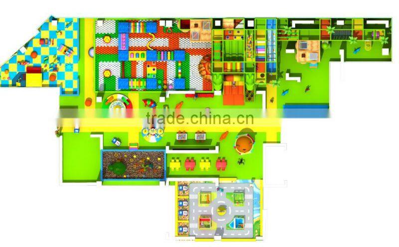 2016 Kids Naughty Castle Games Unique Design LLDPE Children'S Game Indoor Soft Playground