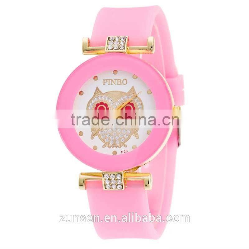 2016 New Brand Dress Casual Clock Female Relogio Watch Diamond Wristwatches Luxury Quartz Women Silicone Dress Watches