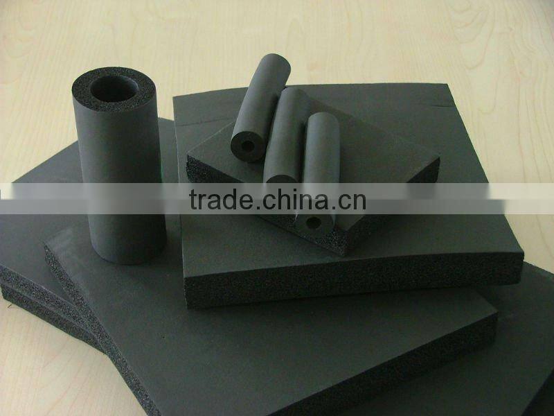 Plastic foam thermal and cold insulation pipe