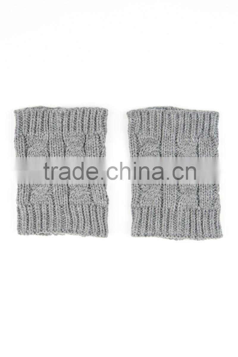 Cable Knit Boot Cuffs Leg Warmers