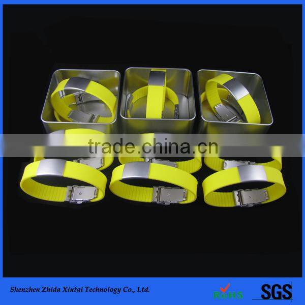 china fashionable cut make silicone id bracelets home