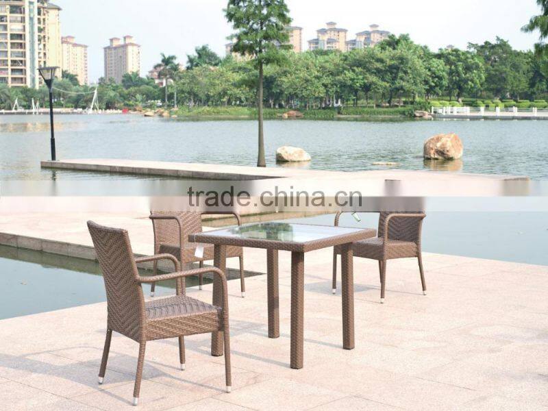 Outdoor modern wicker rattan furniture living room stacking set YPS007