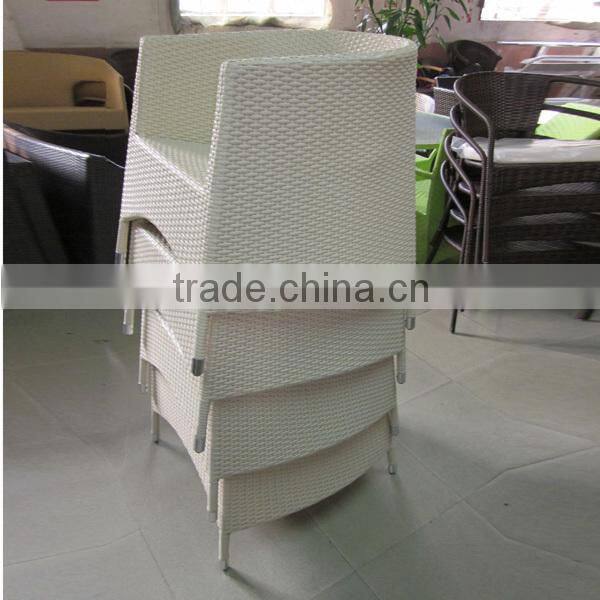 Outdoor modern wicker rattan furniture living room stacking set YPS007