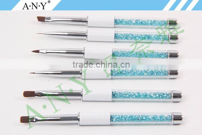 ANY Nail Art UV Gel Nails Beauty Care Crystal Oval Nail Brush for Gel Nails