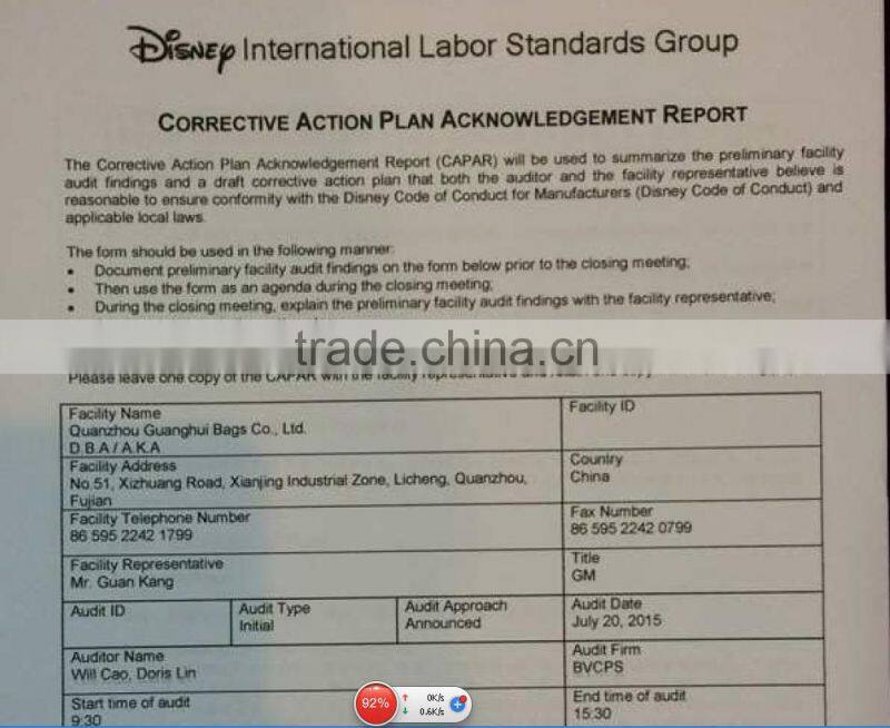 Fashion Nylon hydration backpack hiking bag with high quality