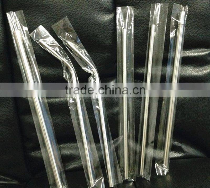 Eco-friendly 304 stainless steel straw reusable drinking straw