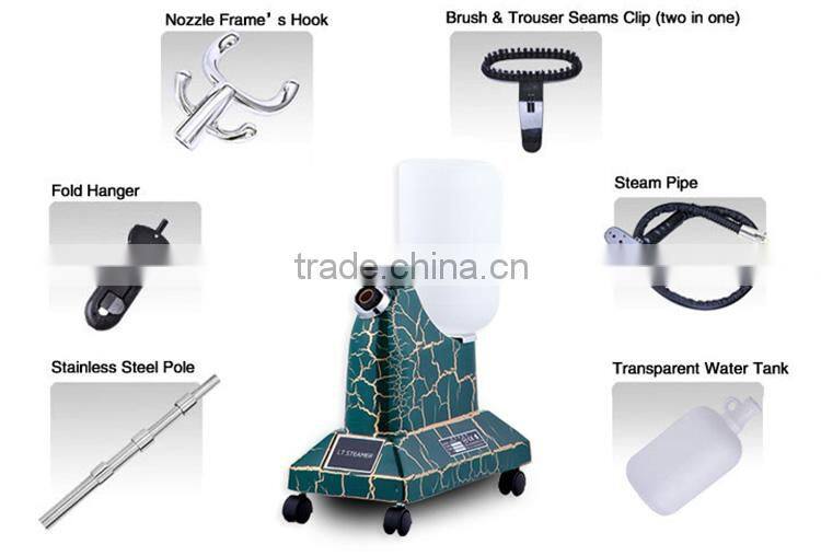 LT-4 Dark green high quality compectitive price CE/CB certification OEM steam iron upright garment seamer