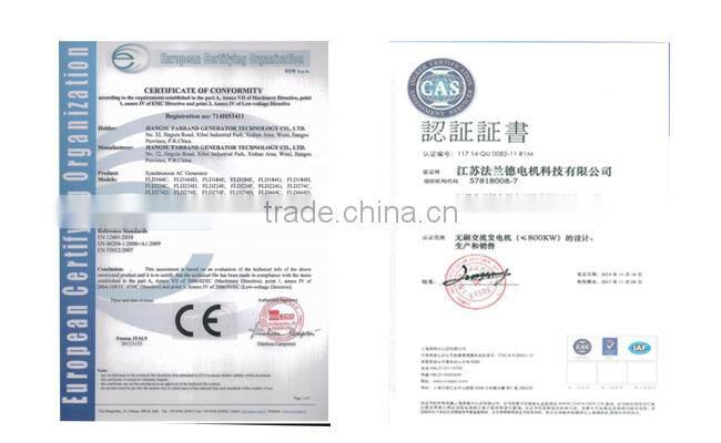 50kw Single Phase Brushless Alternator 240 volt China Manufacturer