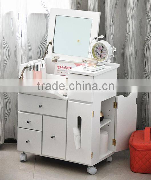Decorative wood girls dressing table with drawers for bedroom furniture