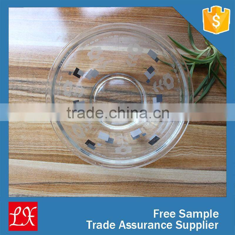 Black spray small beaded glass soup bowl