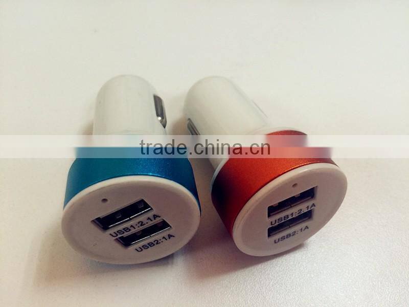 mini dual usb car charger