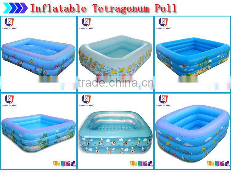Five Tubes Rainbow PVC Inflatable Kids Swimming Pool