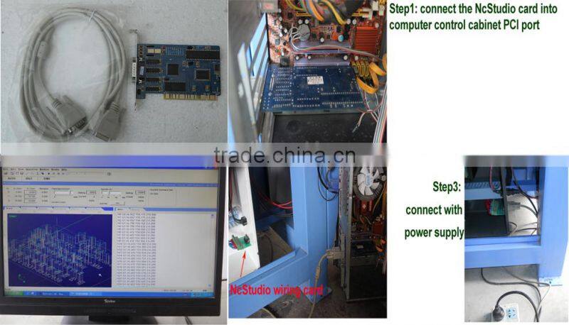 Low Price 2 Heads Wood CNC Router Machine with 2 Rotary Axis