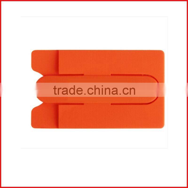 Functional cell phone sticker card holder