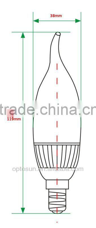 Super brightness e12 led candle light bulb