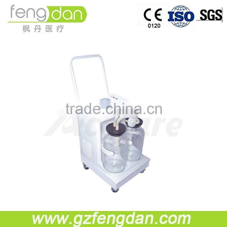 Anti retraction dental suction with oil free piston pump
