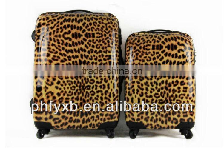 2015 chin factory trolley case 20",24" PC trolley luggage bags with TSA lock and whisper wheels suitcase