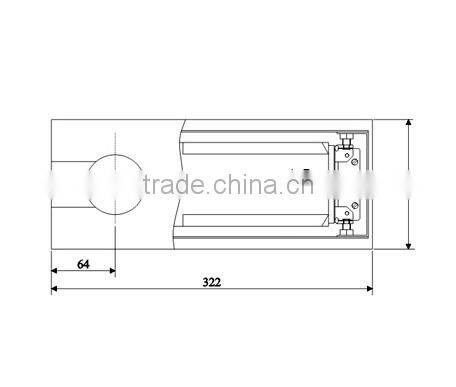 glass door floor springs