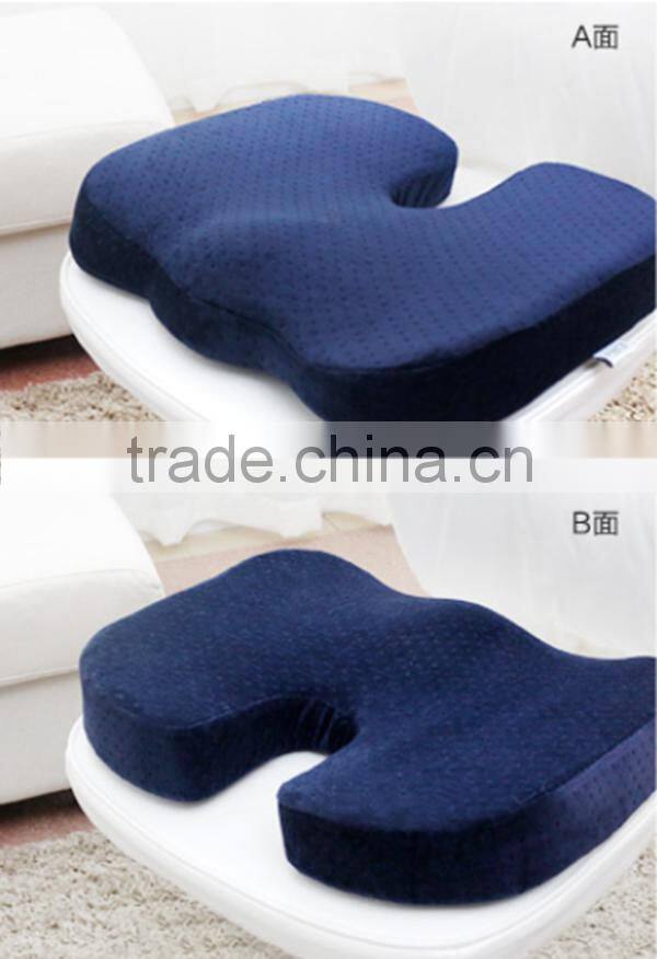 Hemorrhoid Orthopedic Comfort Coccyx Foam Seat Cushion -Navy Blue