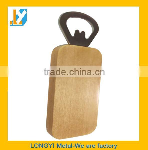 Design your own bottle opener, wooden handle bottle opener with free mold cost, high quality bottle opener