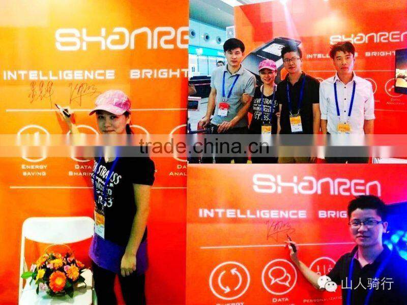 SHANREN Raptor Smart LED best bike light with 2.4G Wireless Bicycle Computer LCD Display