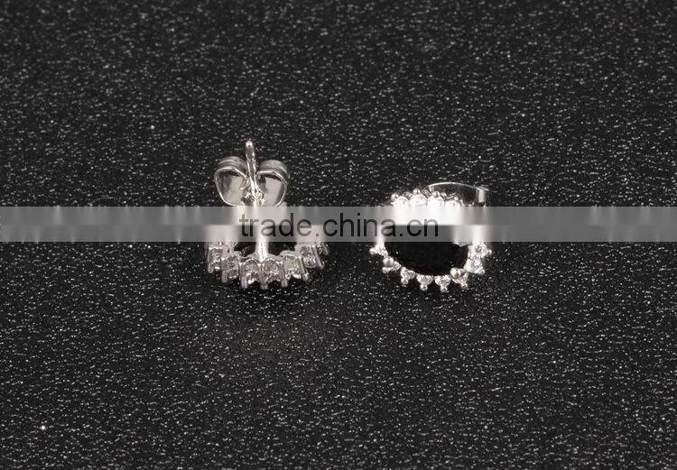 KSTONE Newest Oval Big Diamond Stud Earrings For Women