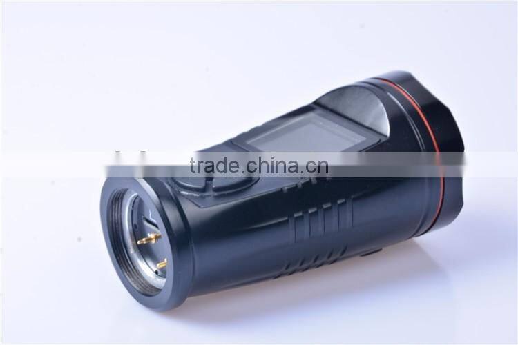 Waterproof IP56 video recording flashlight support long time recording