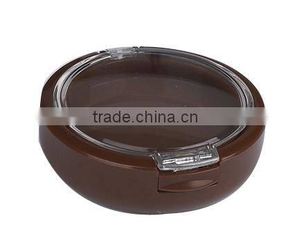 plastic compact powder container, with mirror